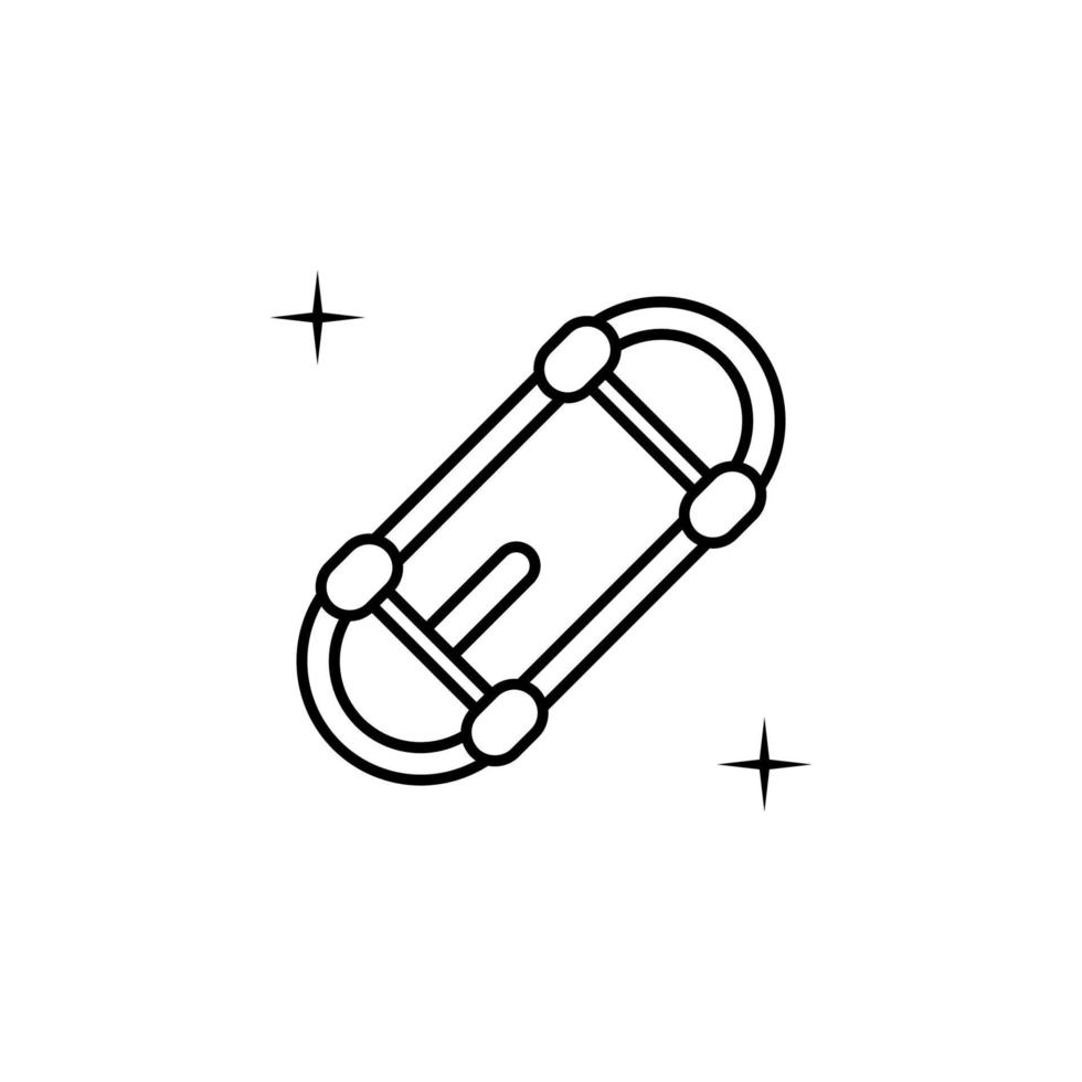 Skateboard, Sport Vektor Symbol Illustration