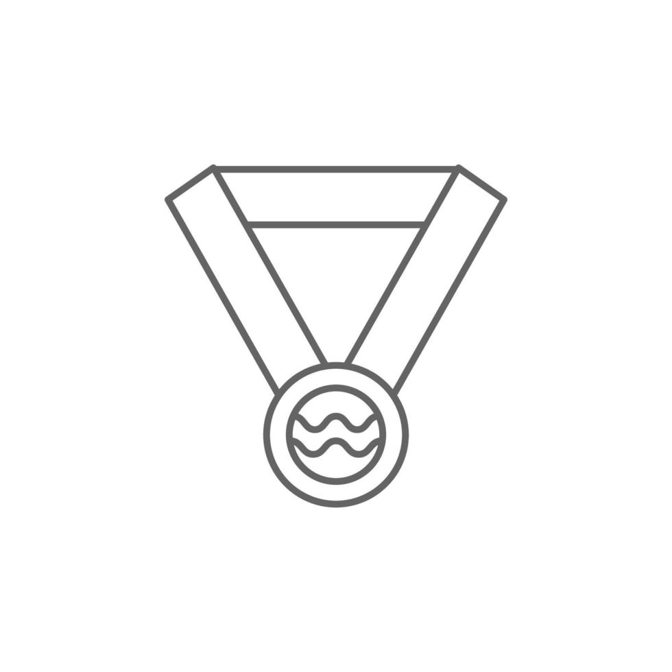 Medaille Schwimmen Vektor Symbol Illustration