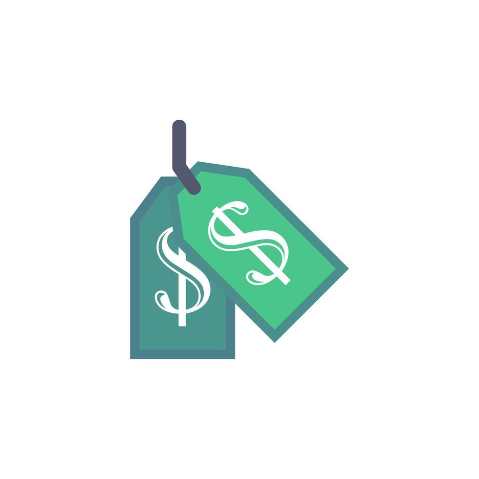 Geld Etikett farbig Vektor Symbol Illustration