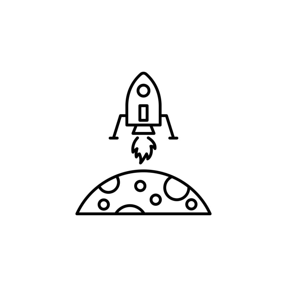 Mond- Tour Vektor Symbol Illustration