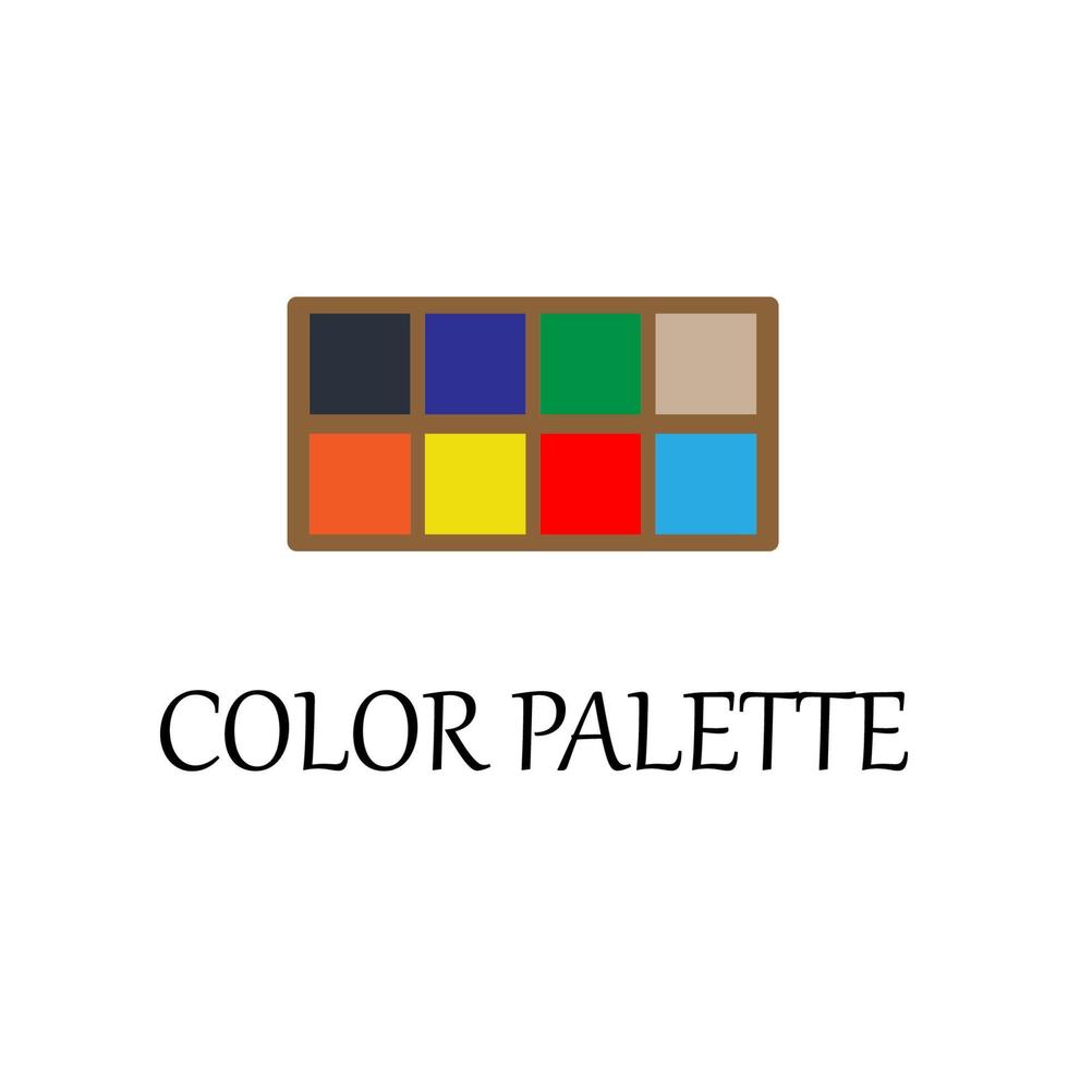 farbig Farbe Palette Vektor Symbol Illustration