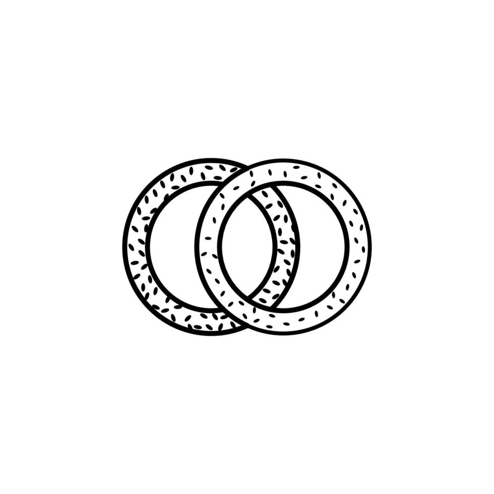 Bagel Vektor Symbol Illustration