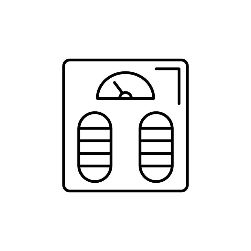 vågar, badrum vektor ikon illustration