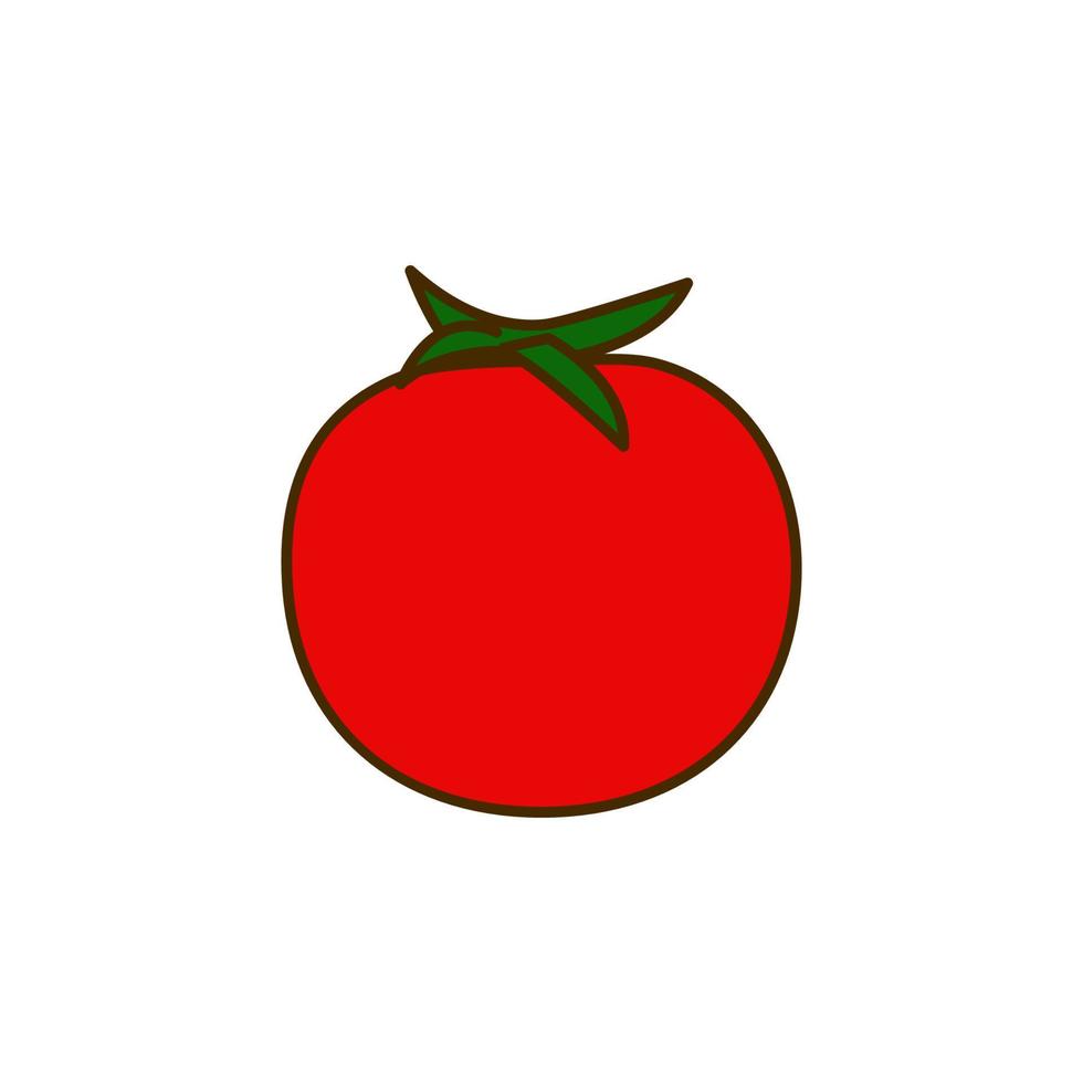 ein Tomate farbig Vektor Symbol Illustration