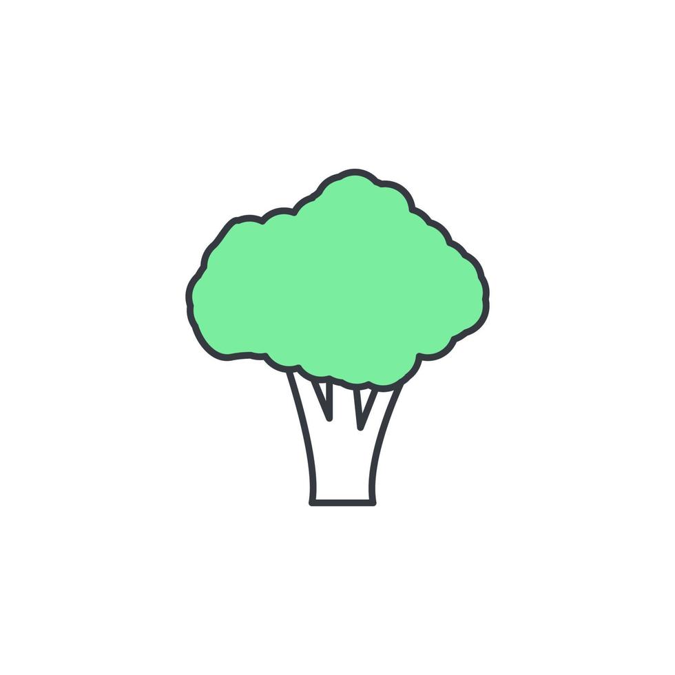 broccoli vektor ikon illustration