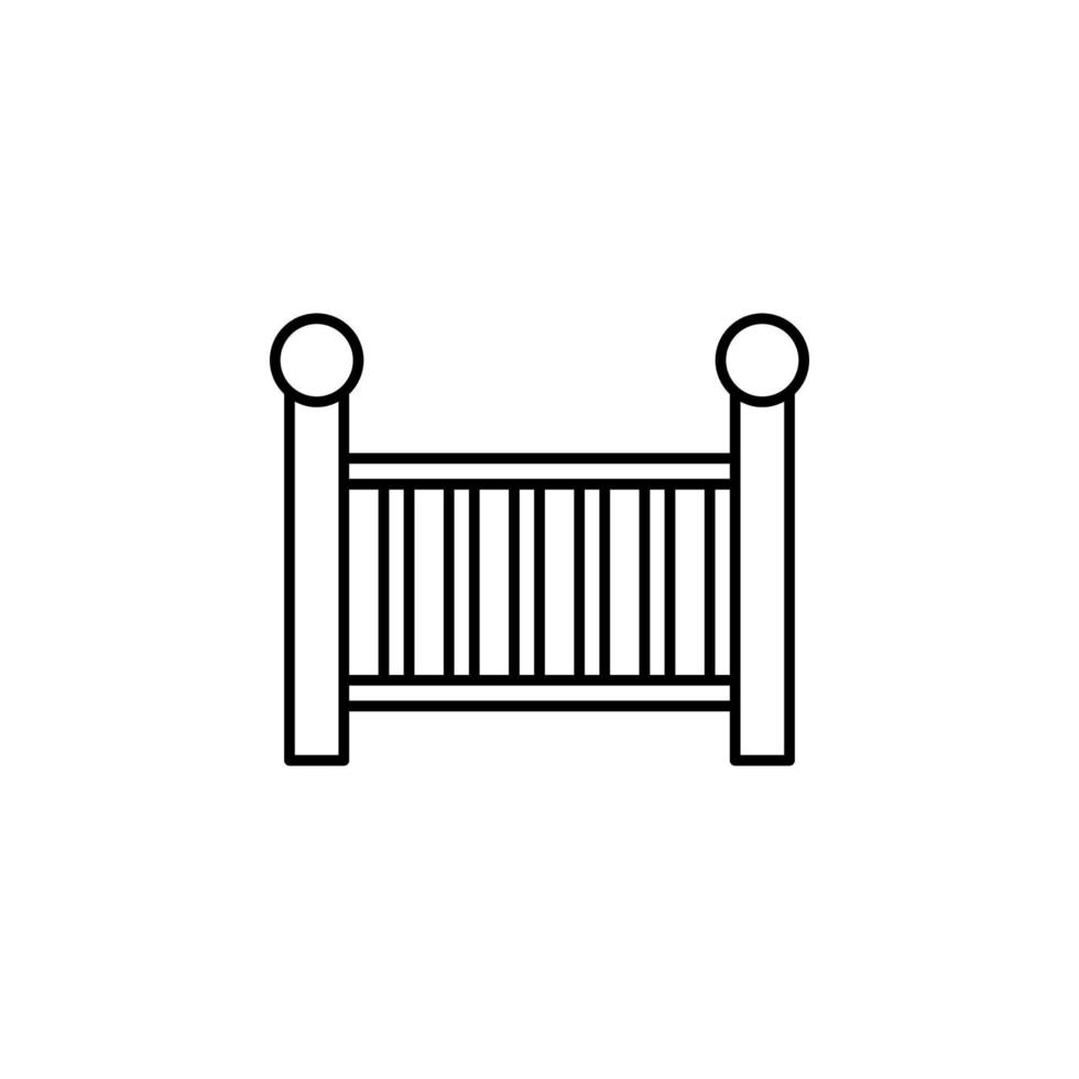 Krippe, Bett Vektor Symbol Illustration