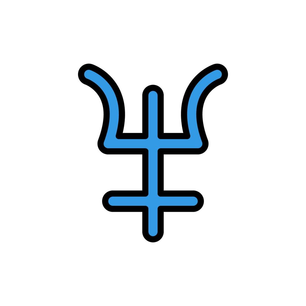 symbol neptune vektor ikon illustration