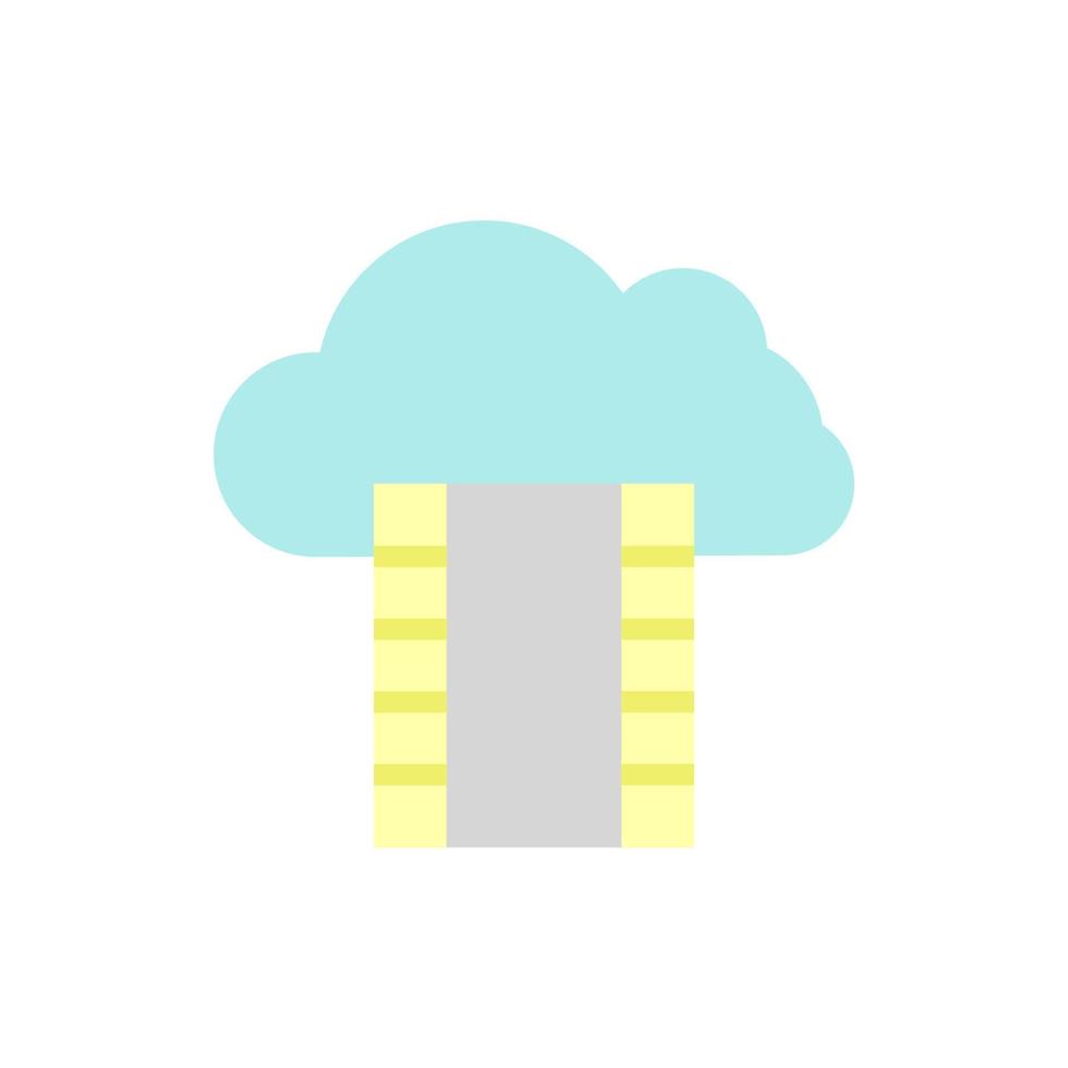 moln, filma remsa vektor ikon illustration