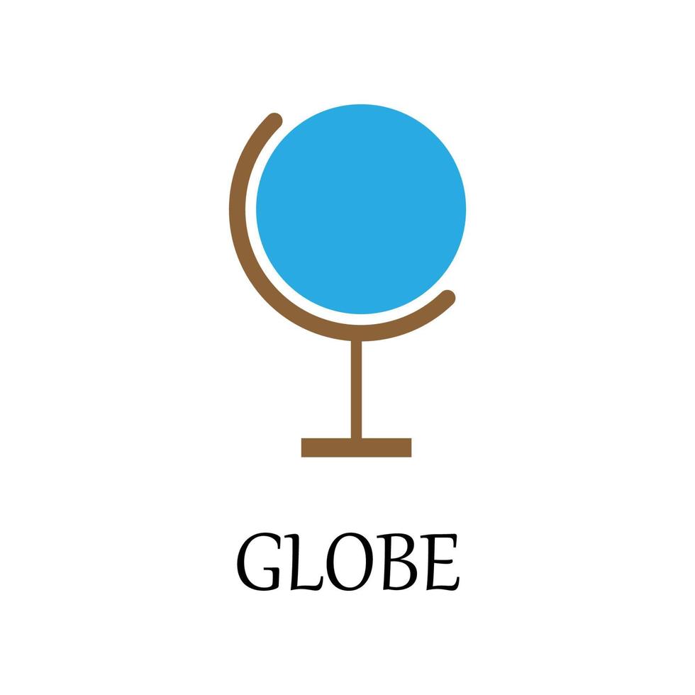 farbig Globus Vektor Symbol Illustration