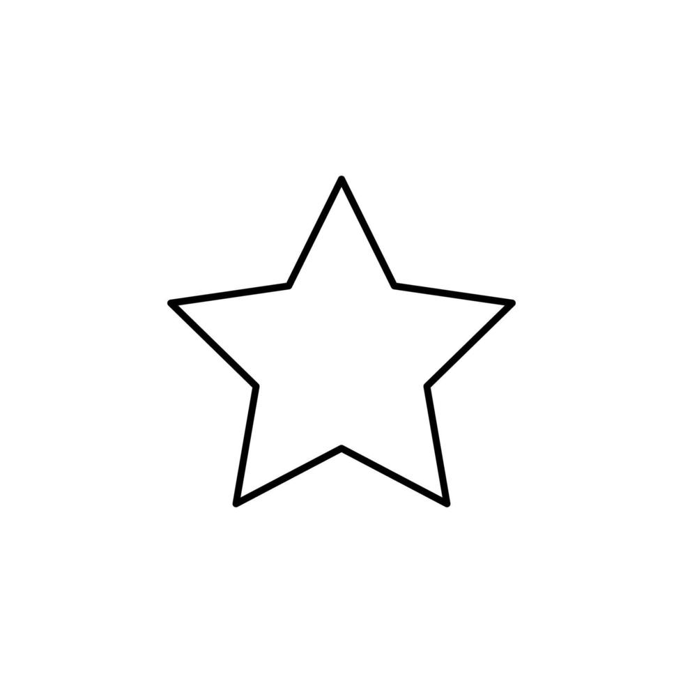 geometrisch Formen, Star Vektor Symbol Illustration