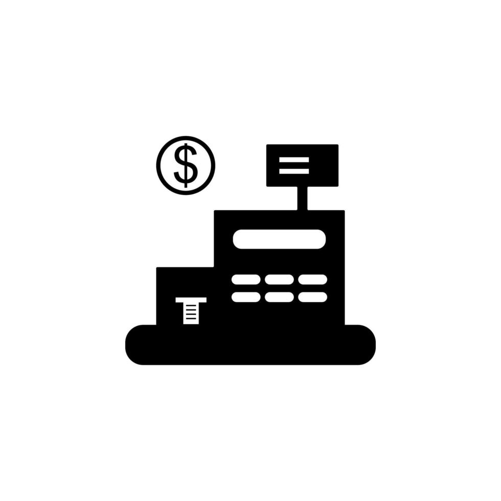 E-Commerce, Kasse Vektor Symbol Illustration