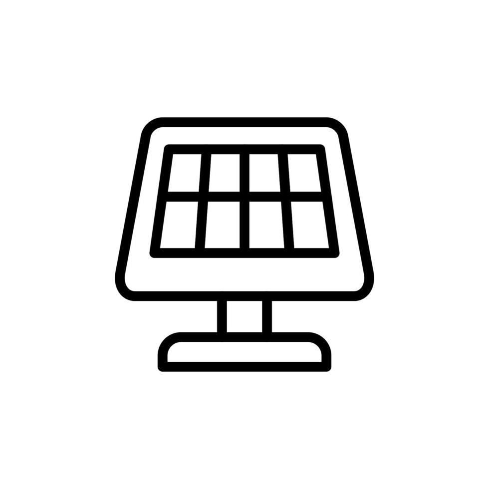 Solar- Tafel, Herstellung Vektor Symbol Illustration