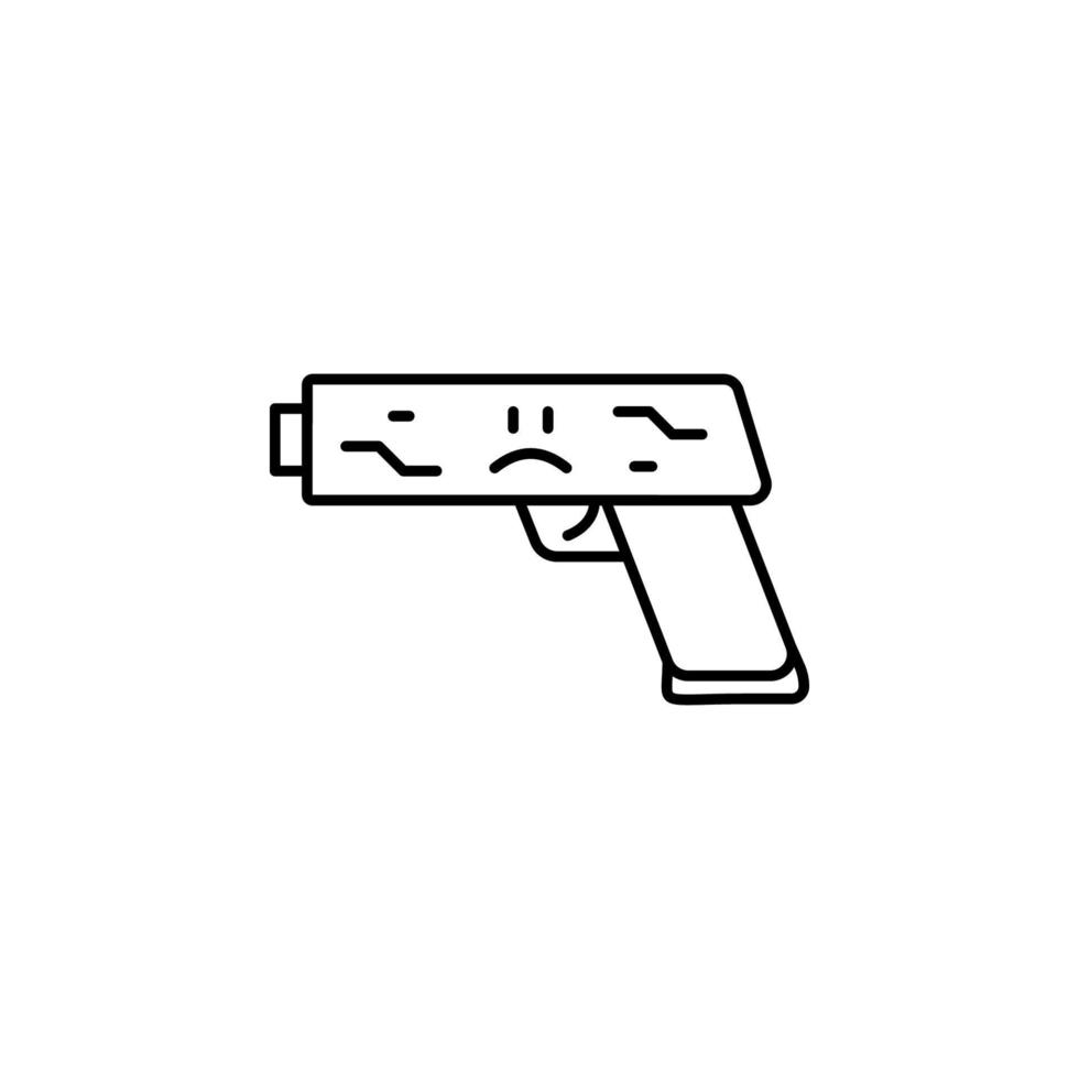pistol vektor ikon illustration