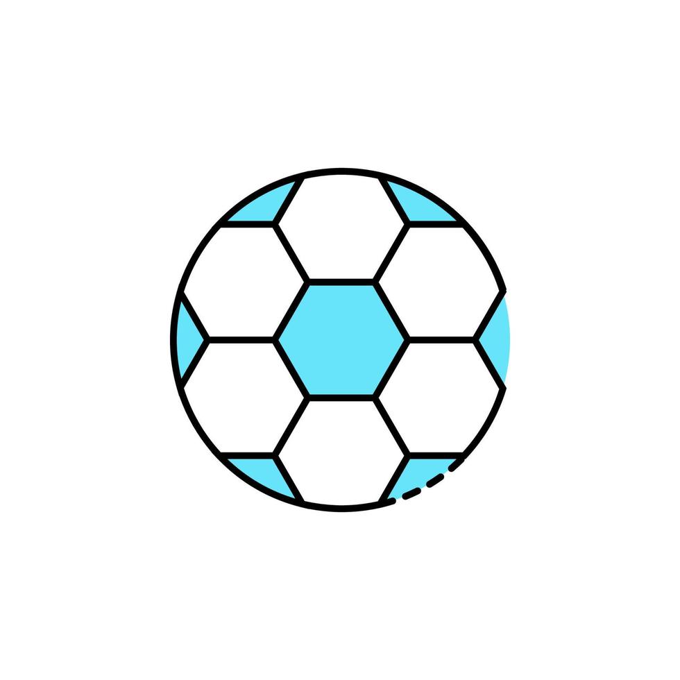 Fußball Ball, Sport Vektor Symbol Illustration
