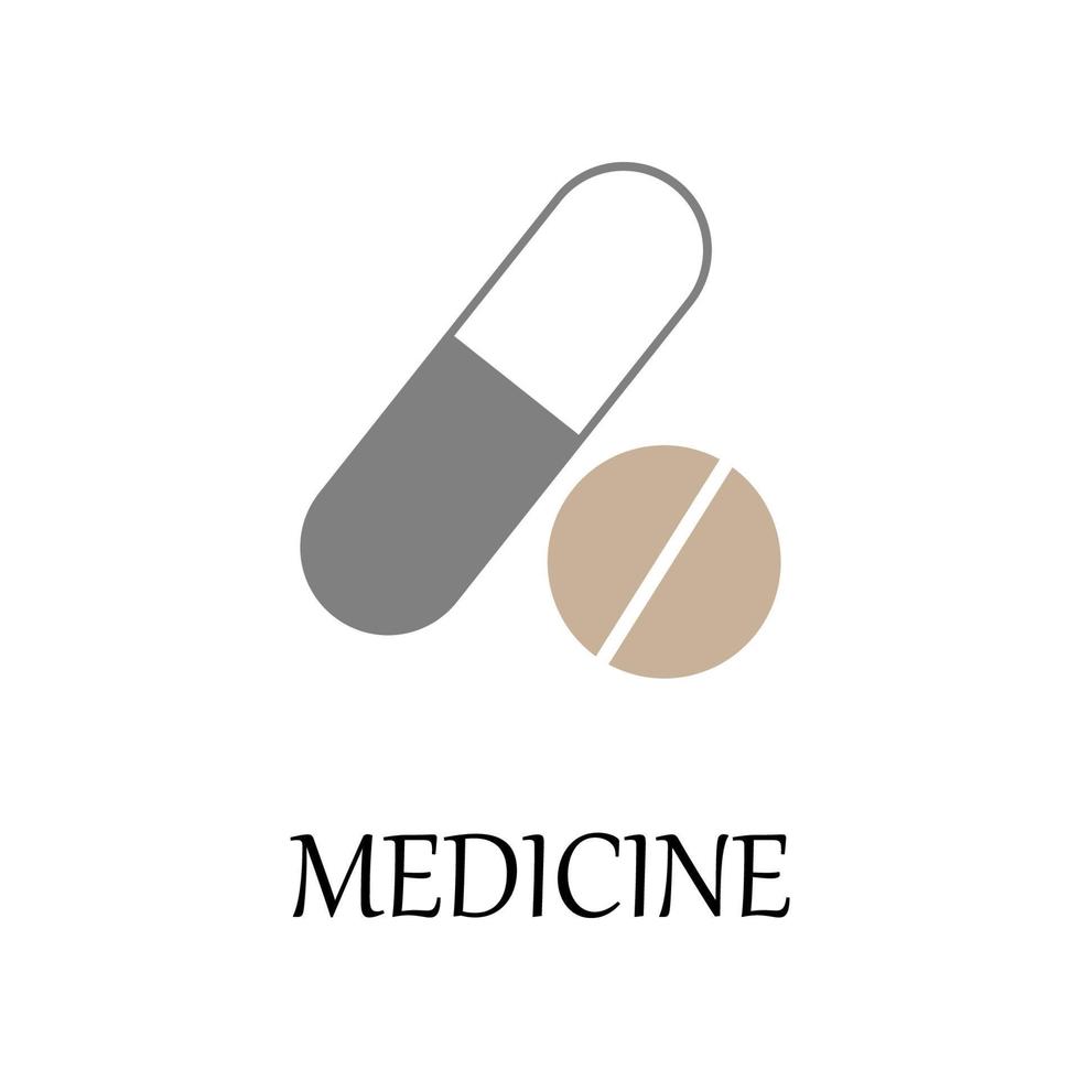 farbig Medizin Tabletten Vektor Symbol Illustration