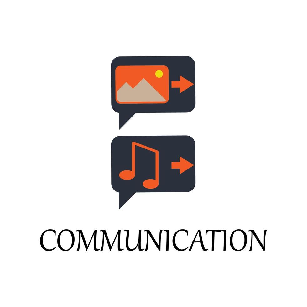 färgad kommunikation vektor ikon illustration