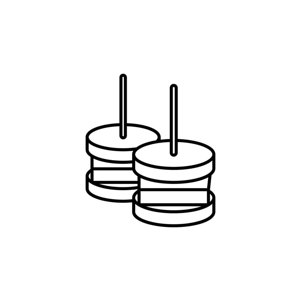 Snack Vektor Symbol Illustration