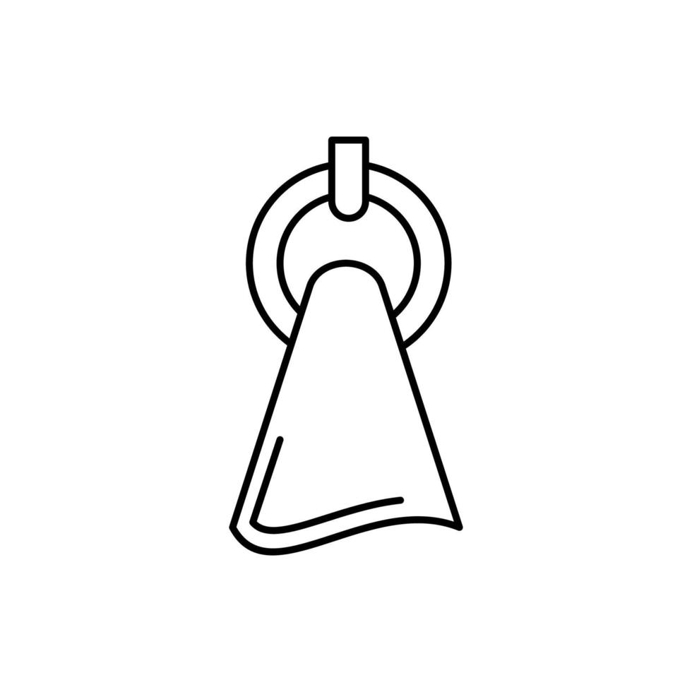Handtuch, Stoff Vektor Symbol Illustration