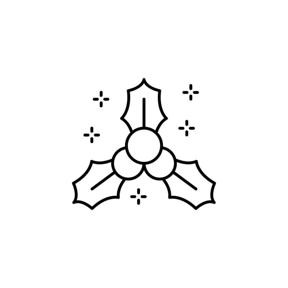 Mistel, Pflanze Vektor Symbol Illustration