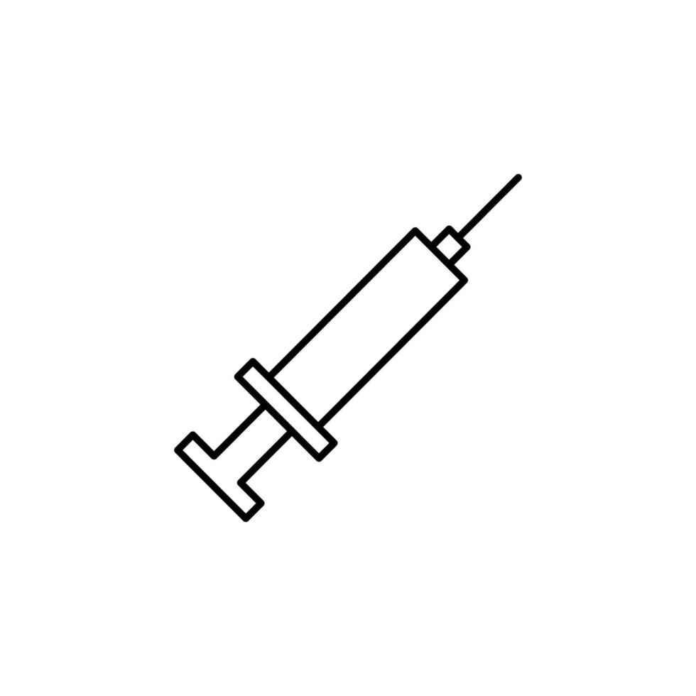 Blut Spende, Spritze Vektor Symbol Illustration