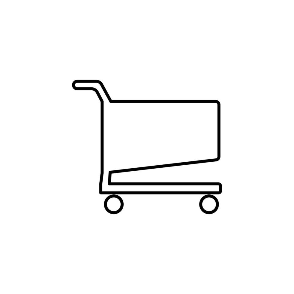 Lebensmittelgeschäft oder Supermarkt Zeichen Vektor Symbol Illustration