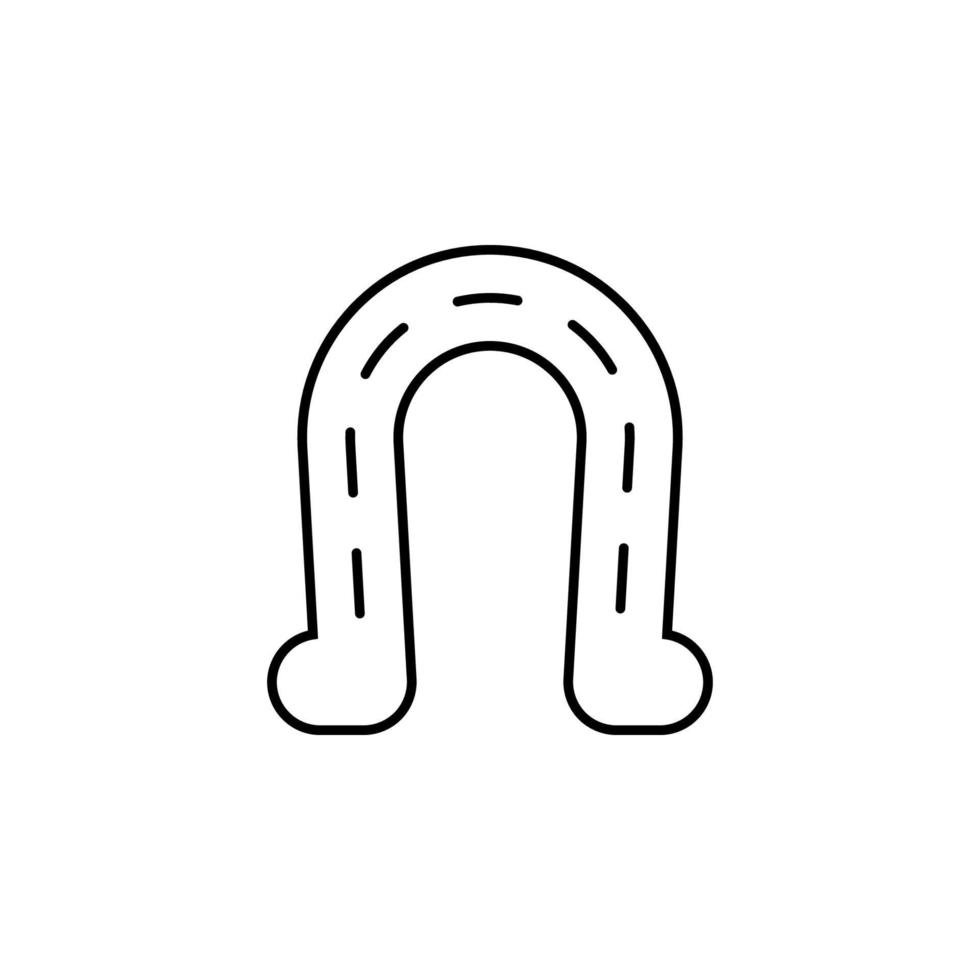 Hufeisen, Huf, Irland Vektor Symbol Illustration