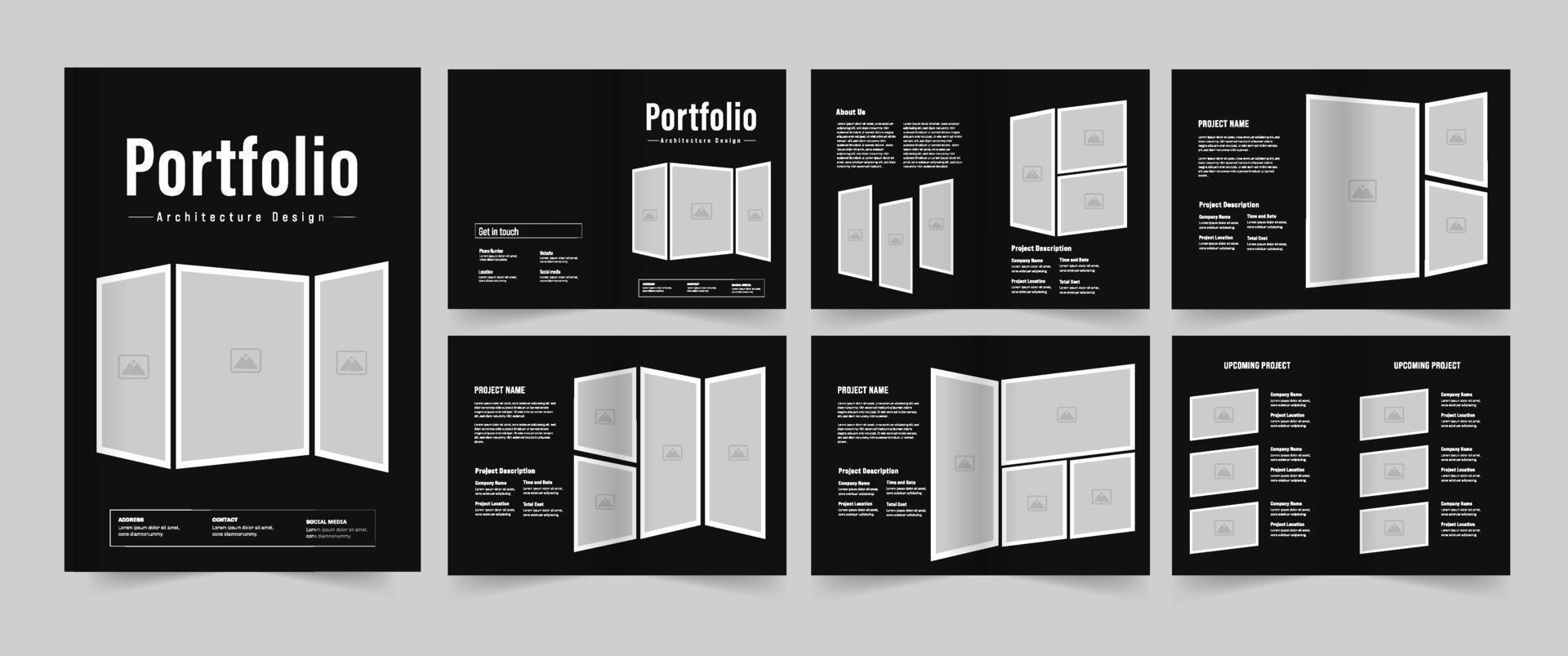 Portfolio Layout Design vektor