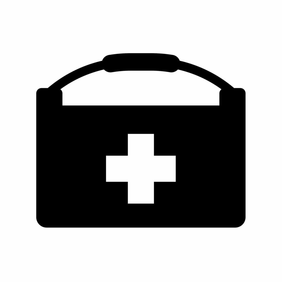 medicinsk väska ikon enkel vektor illustration. stock vektor.
