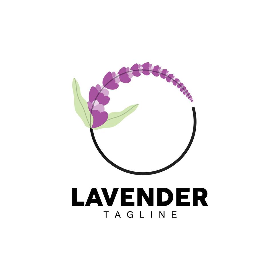 Lavendel Logo, Hand gezeichnet Hochzeit Pflanze Design, Landwirtschaft Vektor, Symbol Illustration Vorlage Symbol vektor