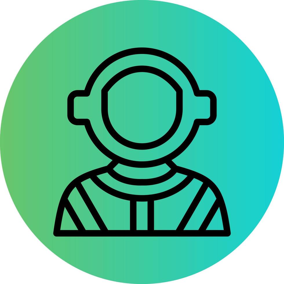 Astronauten-Vektor-Icon-Design vektor