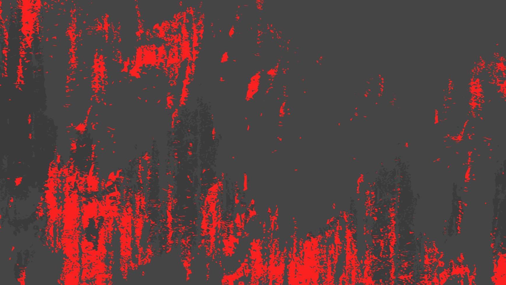 abstrakt röd grov grunge textur i svart bakgrund vektor