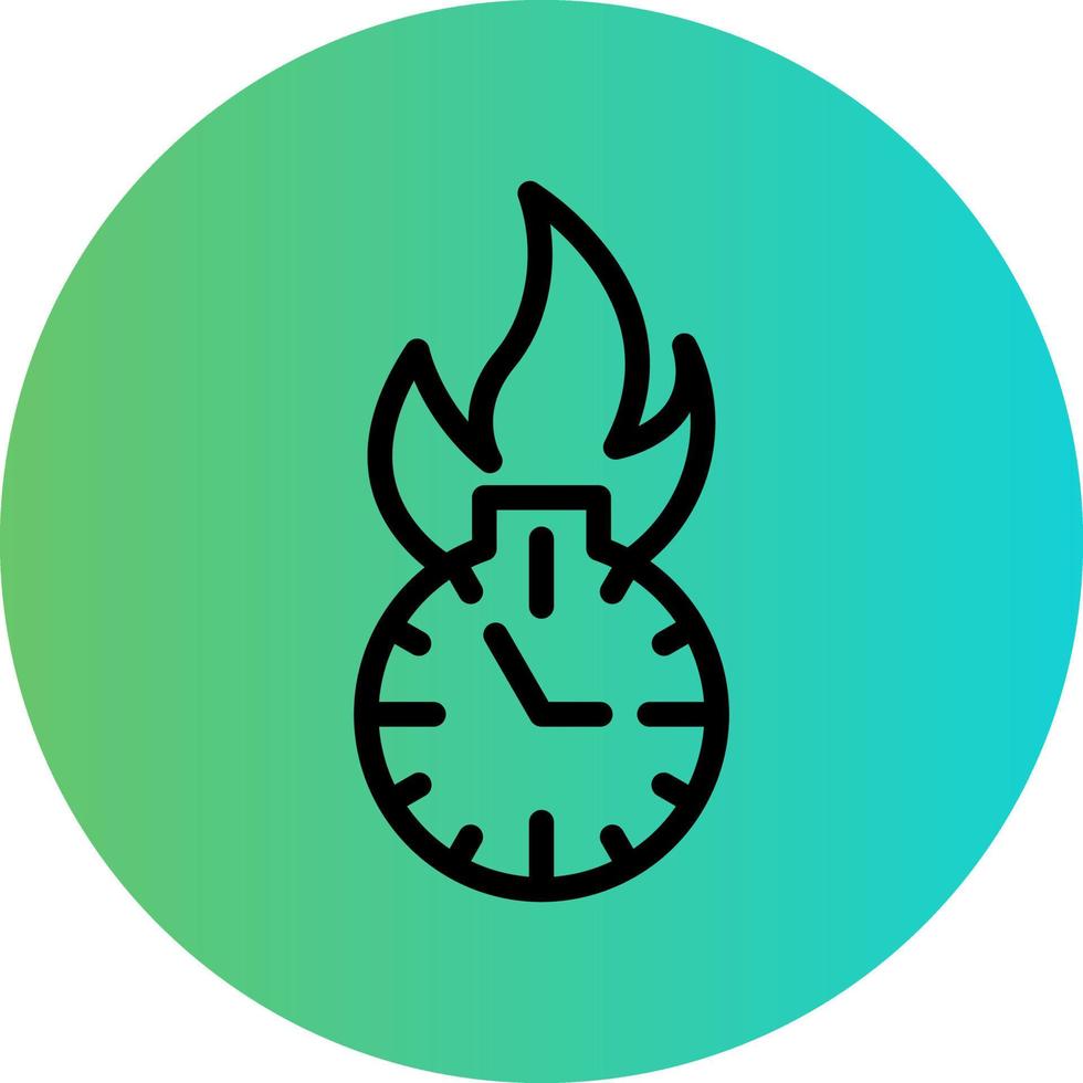 Deadline-Vektor-Icon-Design vektor