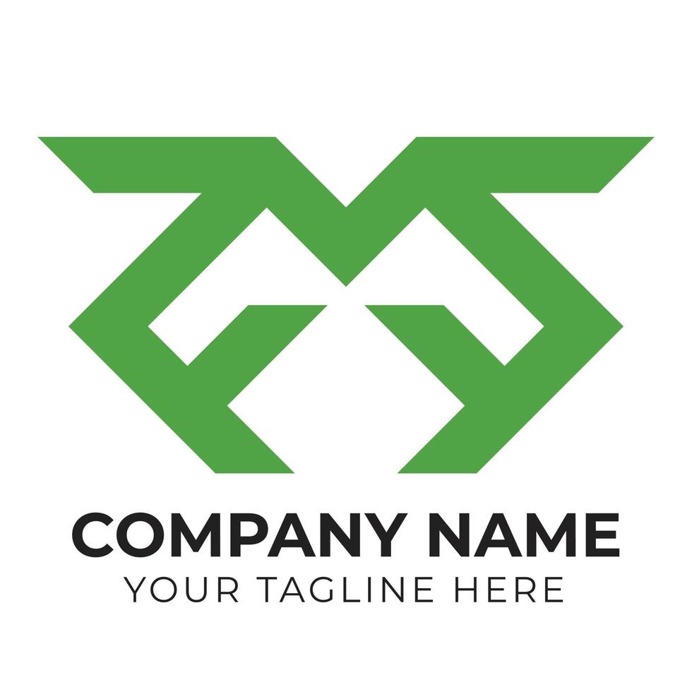 korporativ kreativ modern abstrakt Geschäft fmf Brief Logo Design Vorlage kostenlos Vektor