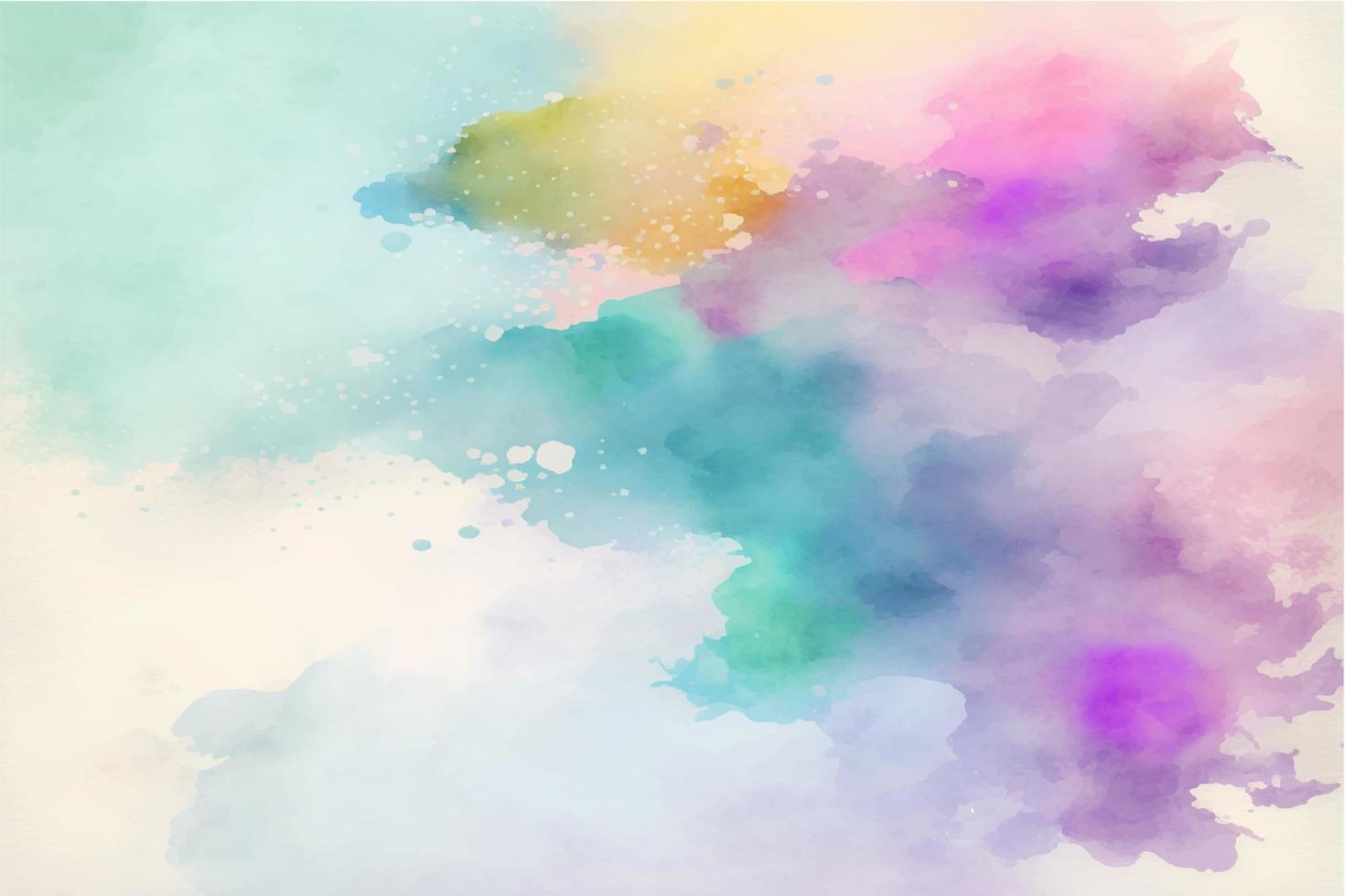 Hand gemalt Aquarell Himmel Wolke Hintergrund mit ein Pastell- farbig vektor