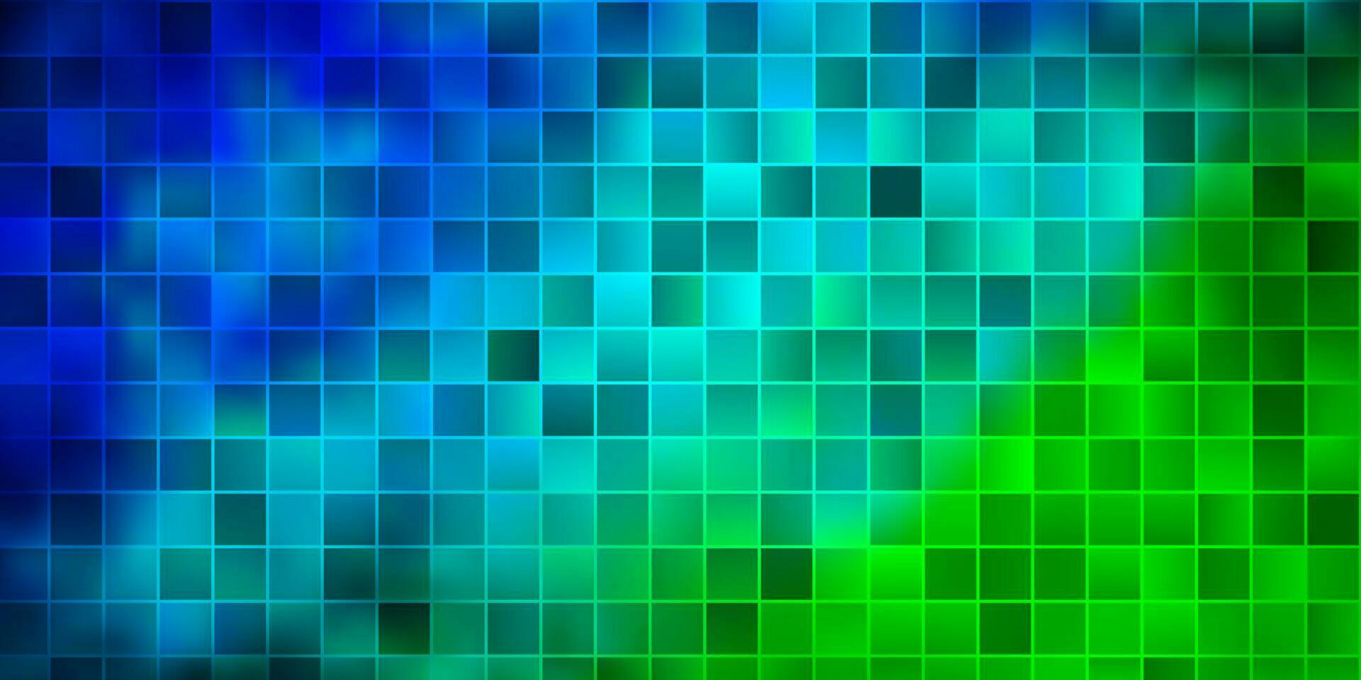 hellblauer, grüner Vektorhintergrund mit Rechtecken. vektor