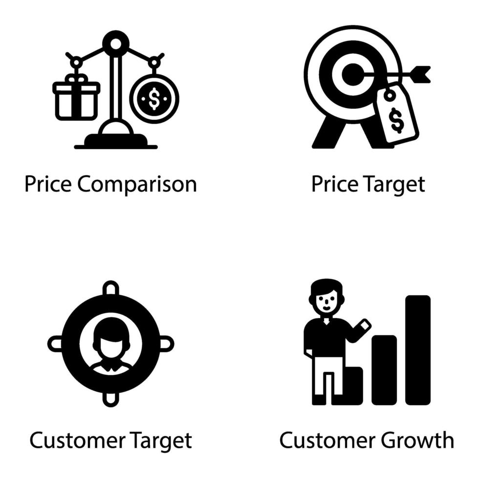 Kundenbindung und Preisgestaltung vektor