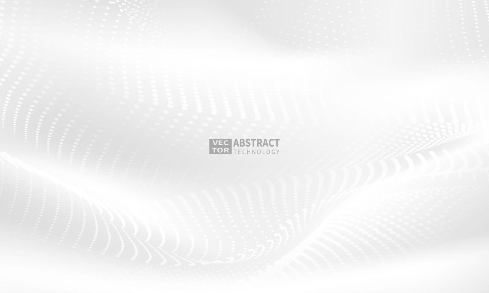 abstraktes graues Hintergrundplakat mit dynamischer. Technologie Netzwerk Vektor-Illustration. vektor