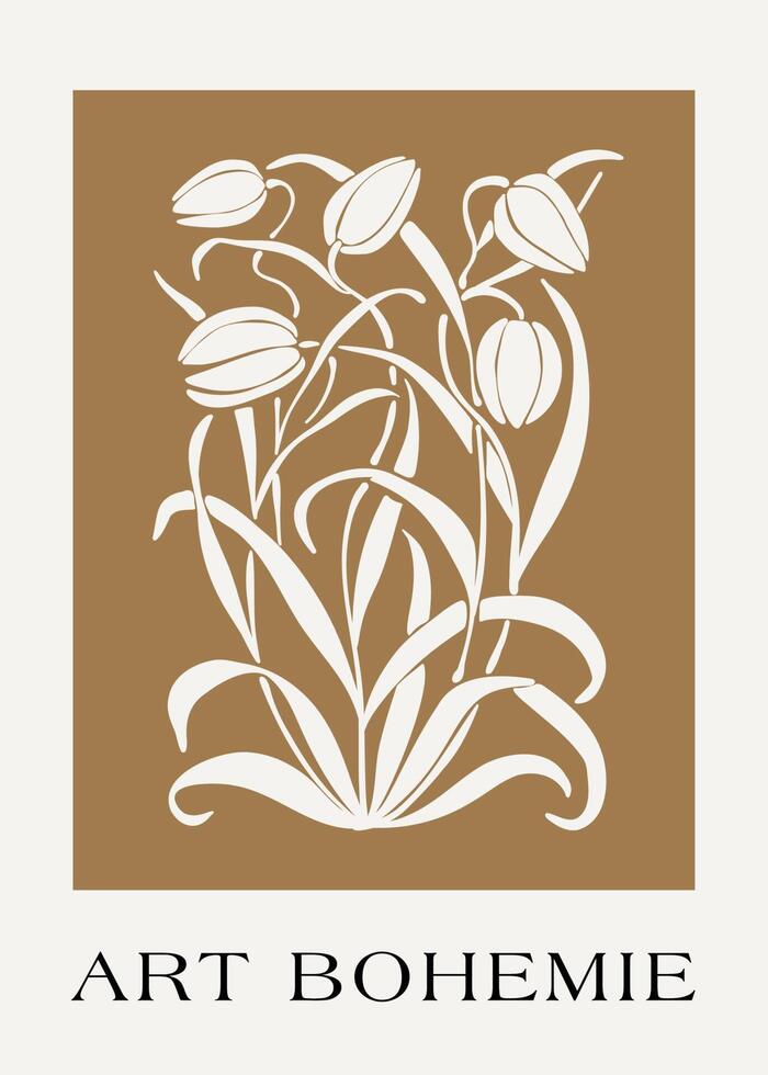 Blume Markt drucken Satz. Blume Markt Poster Konzept Vorlage perfekt zum Postkarten, Mauer Kunst, Banner usw. retro 70er, 80er, 90er Jahre botanisch Design. vektor