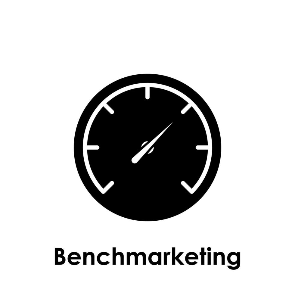 Tachometer, Bank Marketing Vektor Symbol Illustration