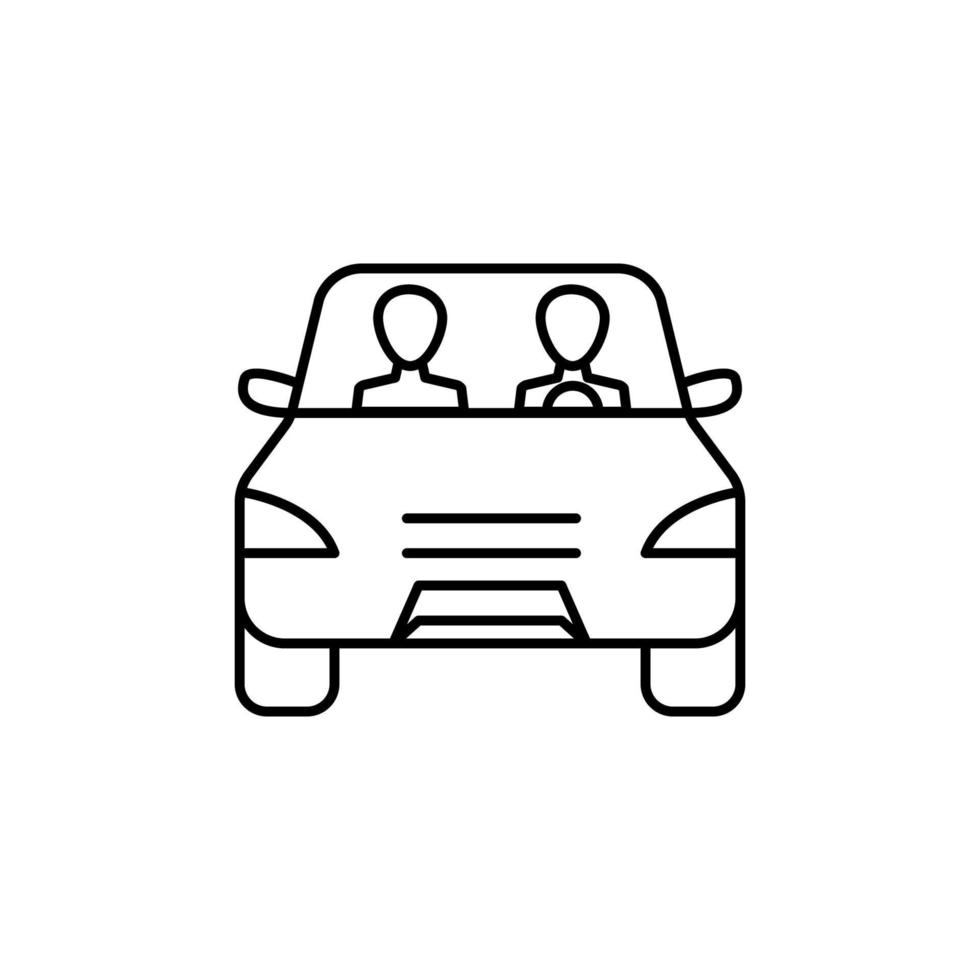 Auto, Treiber Vektor Symbol Illustration