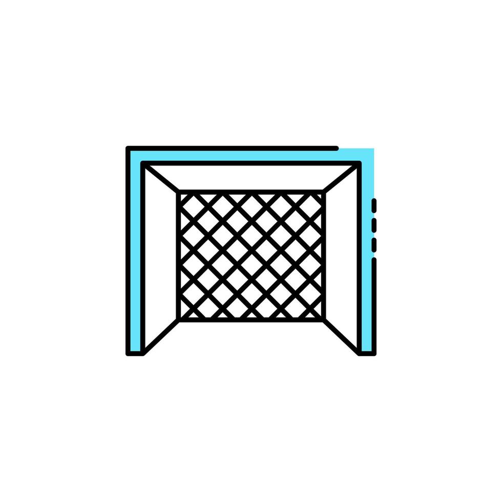 Ziel, Tür, Fußball Tür, Sport Vektor Symbol Illustration