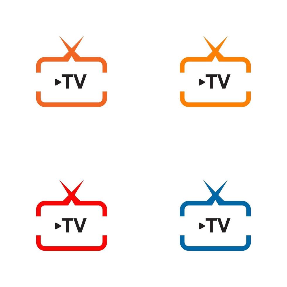 TV-Programm Programm Logo Design-Vorlage vektor