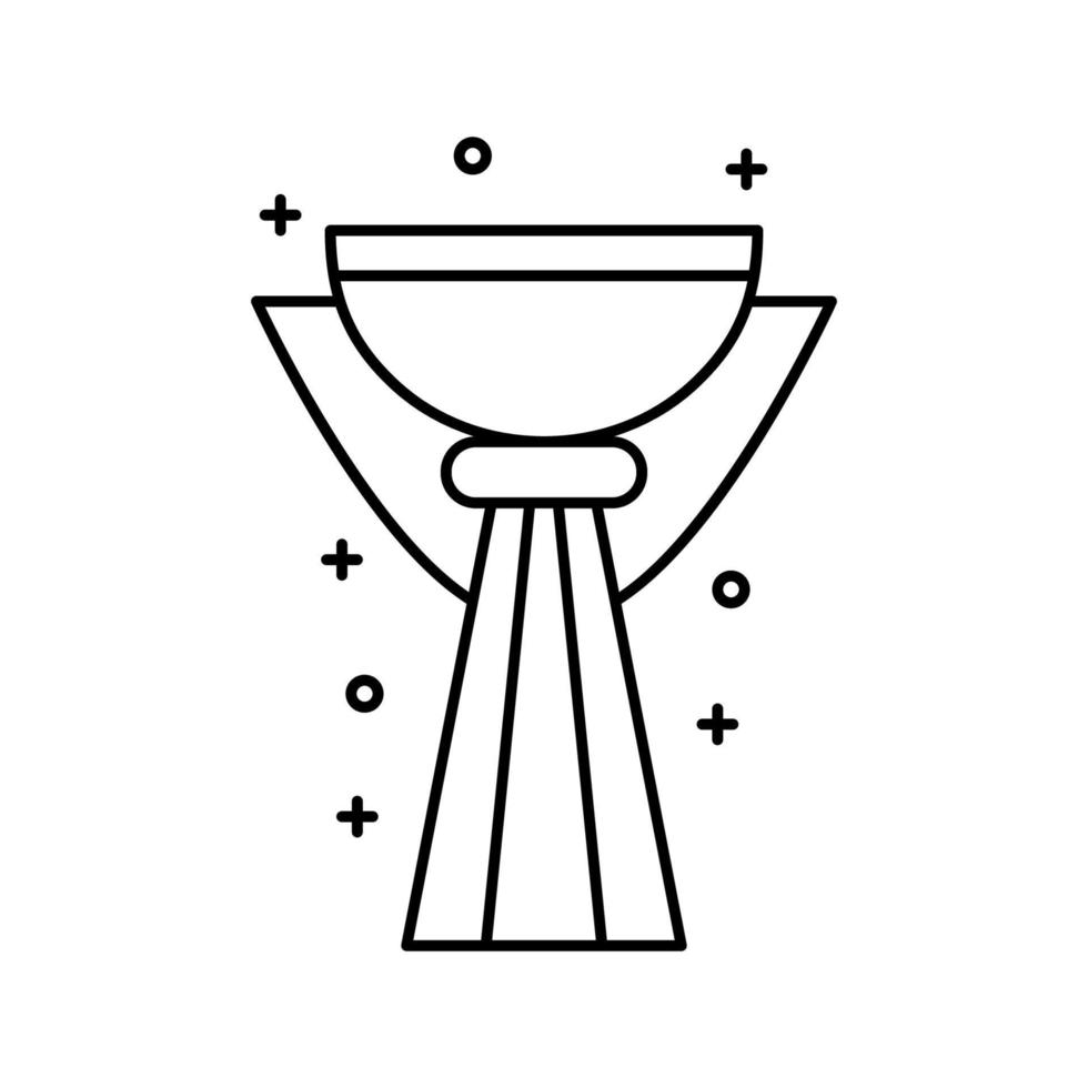 vergeben, Tasse, Champion Vektor Symbol Illustration