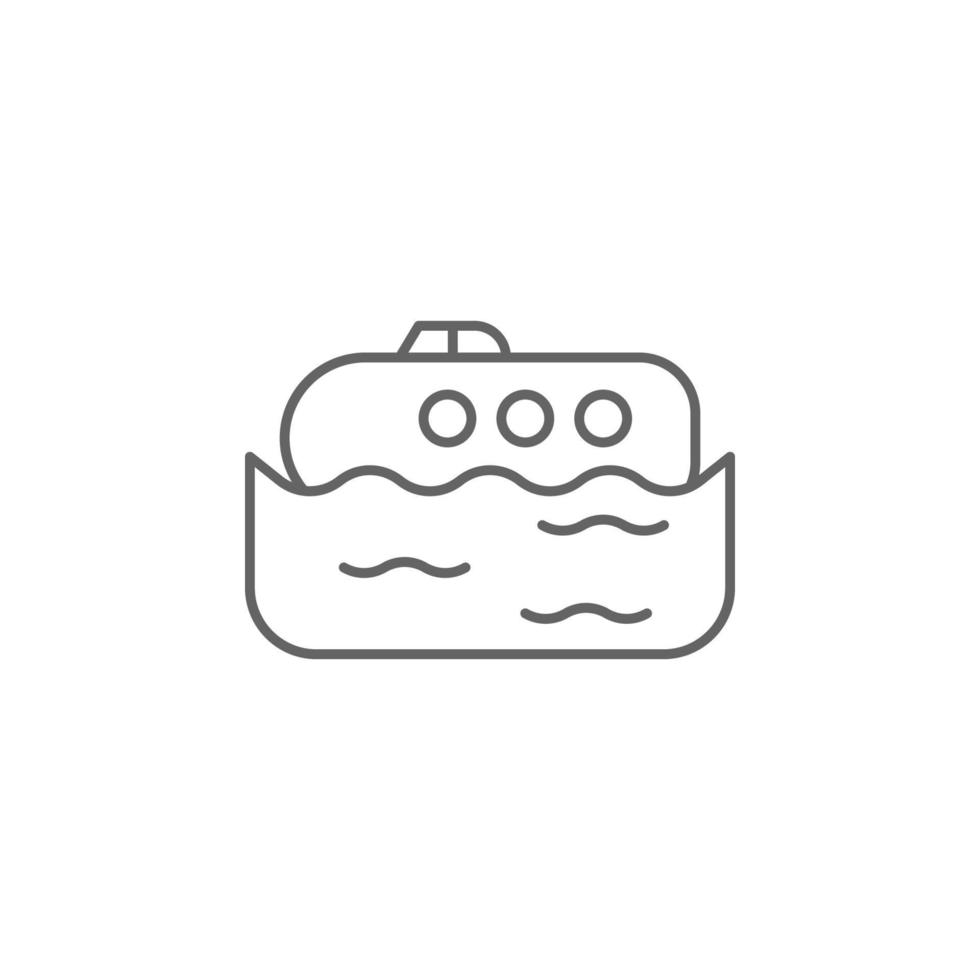 Notfälle, Rettungsboot Vektor Symbol Illustration