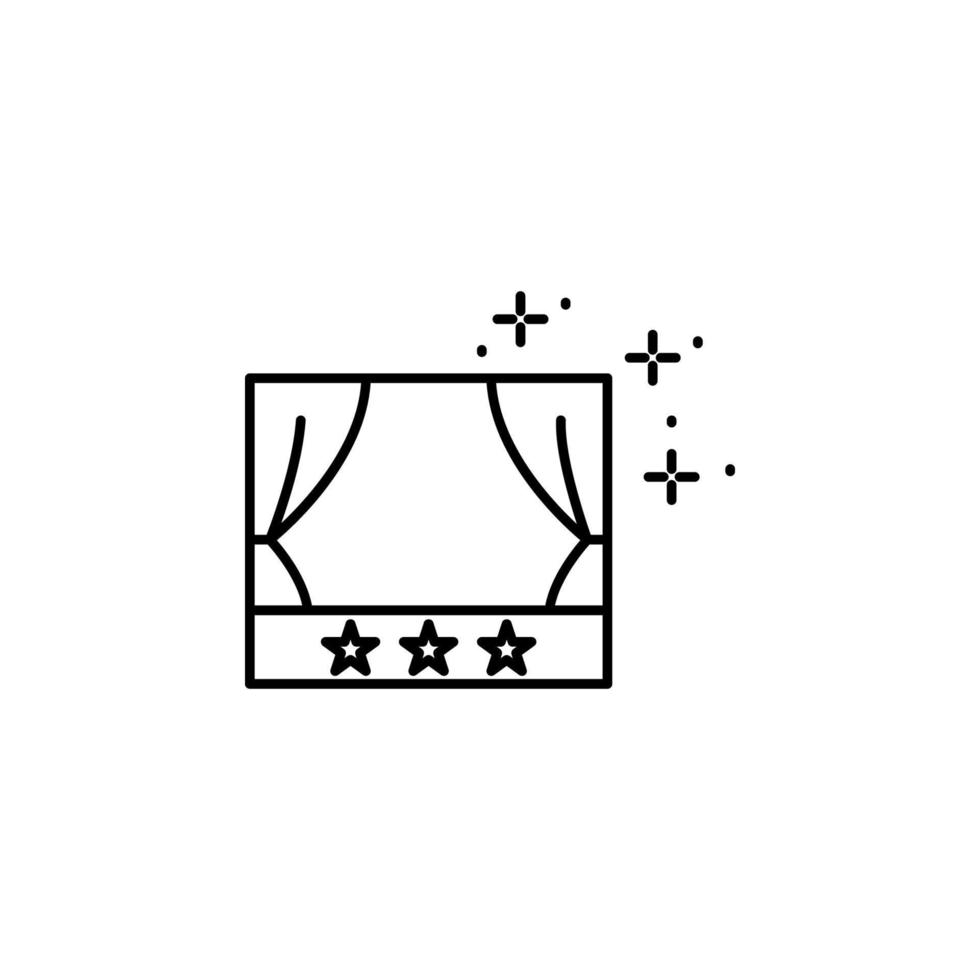 Ruhm Szene Vektor Symbol Illustration