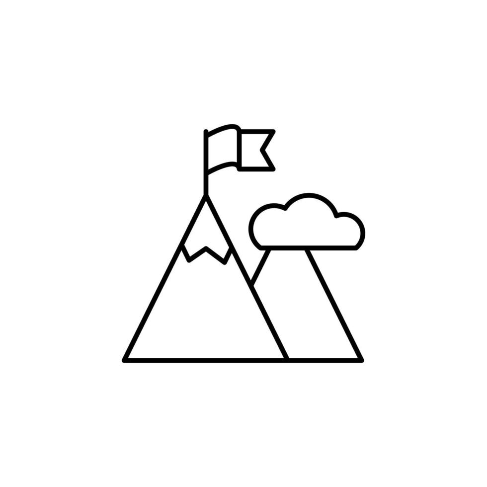 Berg Höhen Vektor Symbol Illustration