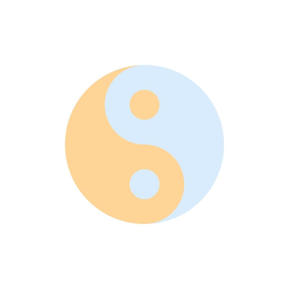 ying Yang Zeichen Vektor Symbol Illustration