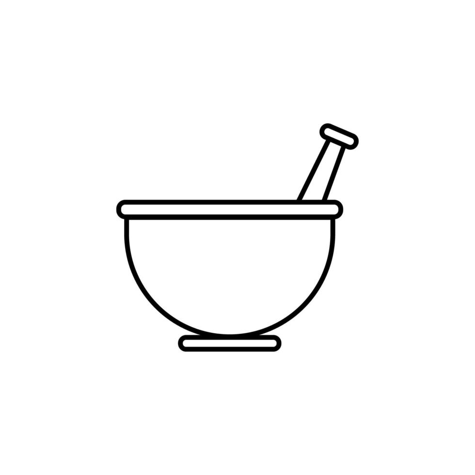 würzen Grindel einfach Linie Vektor Symbol Illustration