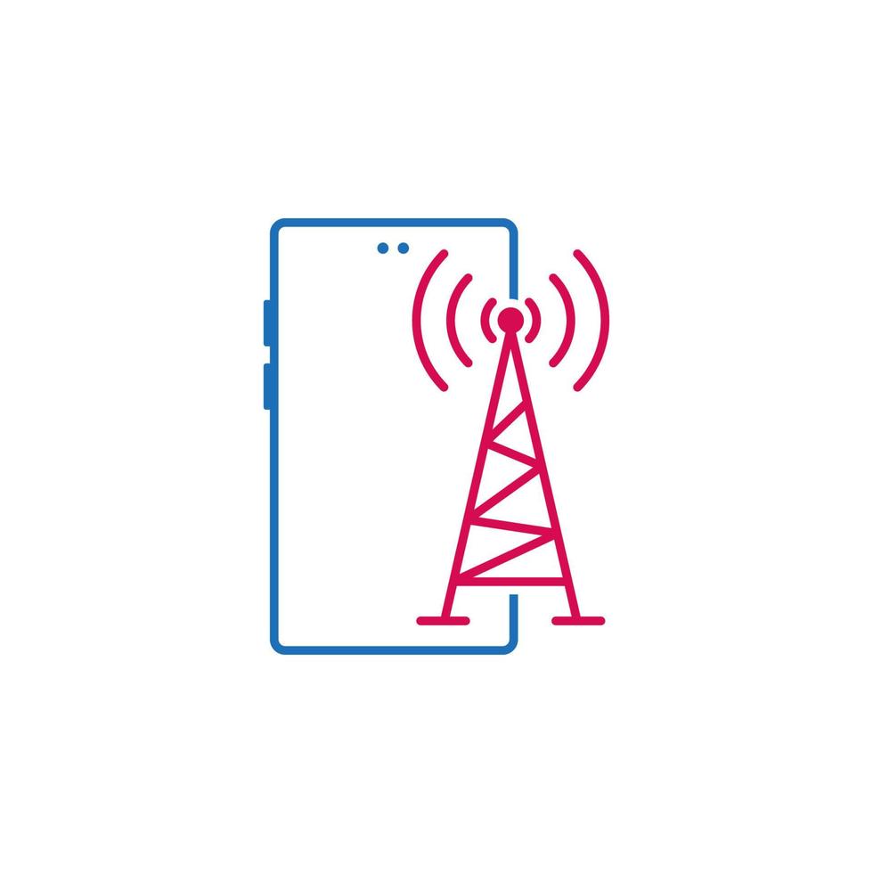 Telefon, 3g, Zelle, Verbindung, Handy, Mobiltelefon, Turm Vektor Symbol Illustration