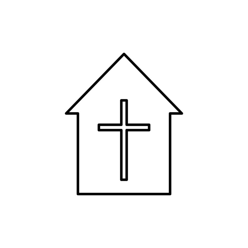 begravning Hem tecken vektor ikon illustration